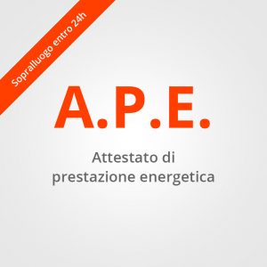 ape attestato prestazione energetica acquista online
